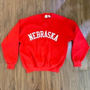 University of Nebraska red crewneck sweatshirt